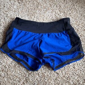 lululemon athletica Black and Blue Athletic Shorts